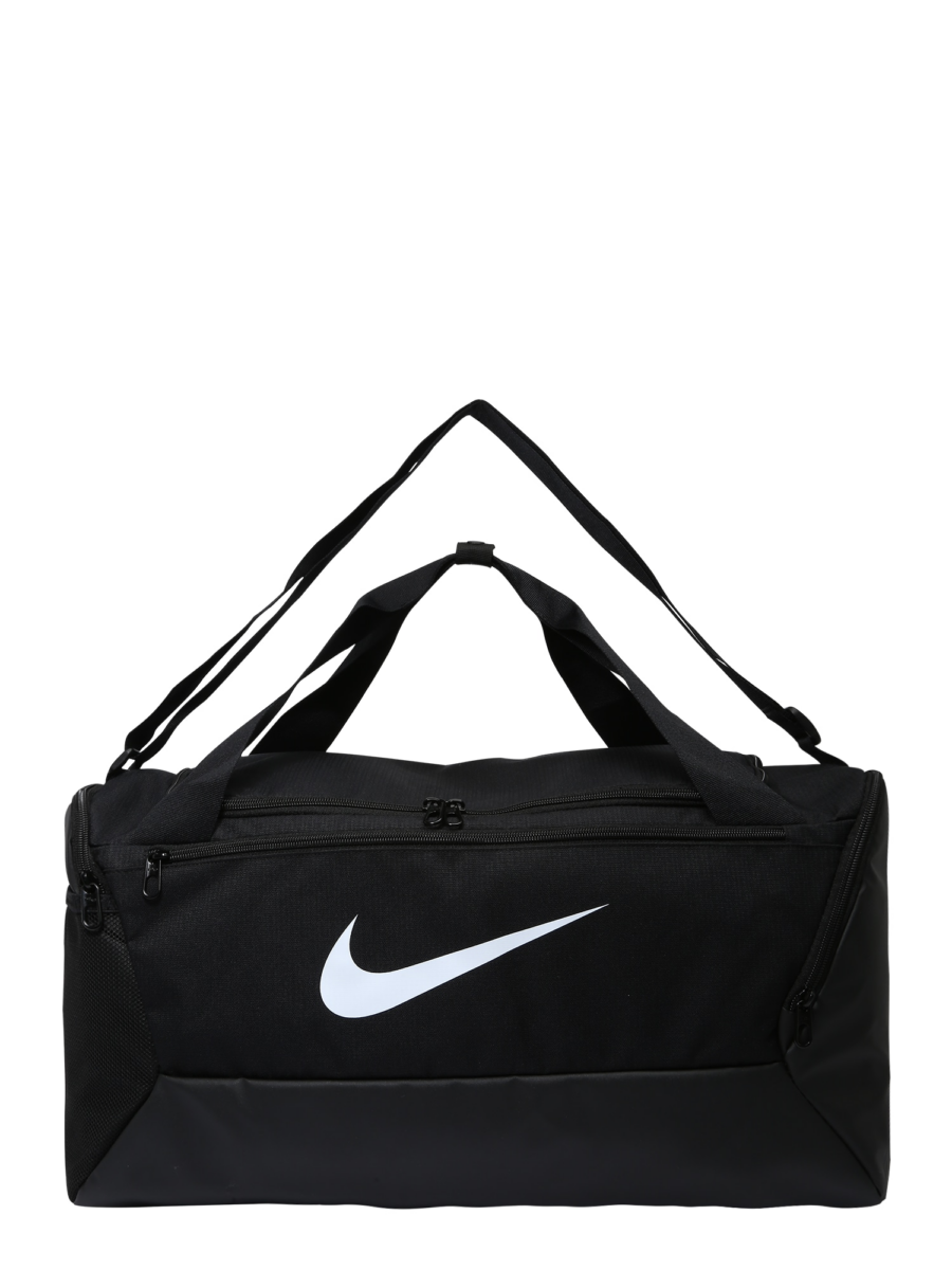 NIKE Sporttáska 'Brasilia 9.5'  fekete / természetes fehér-Hungary