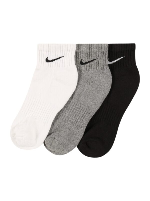 NIKE Sportzoknik 'EVERYDAY CUSH'  szürke melír / fekete / fehér-hu