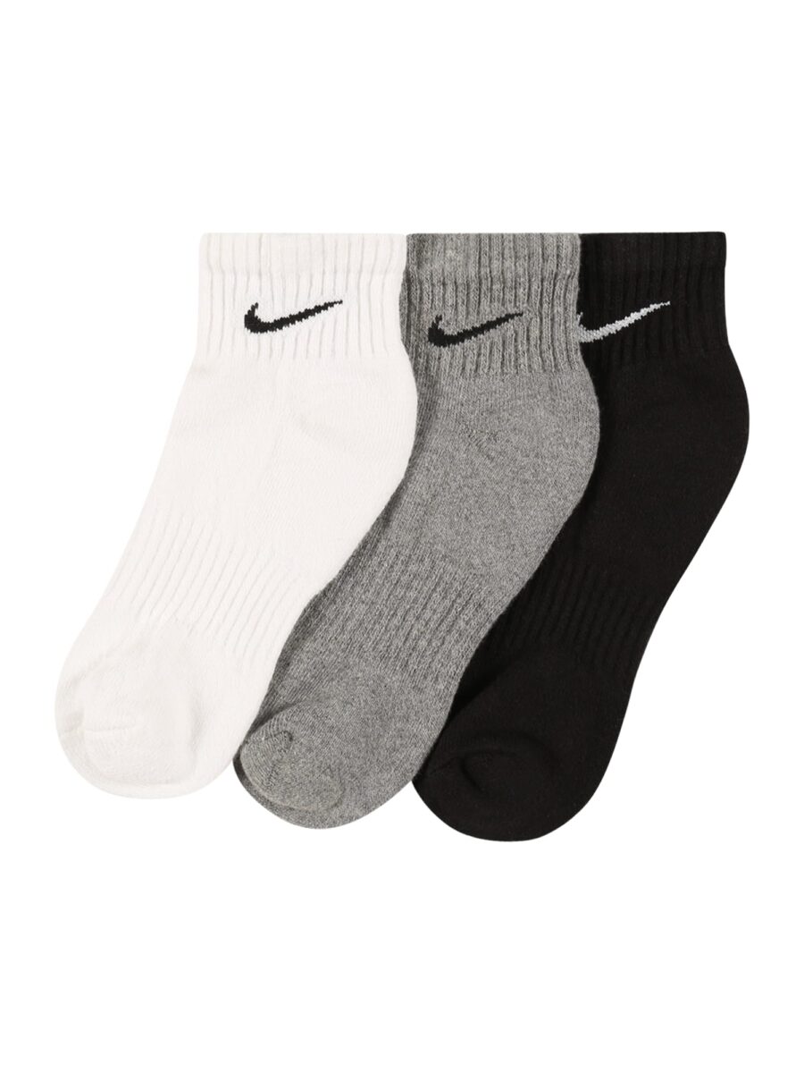 NIKE Sportzoknik 'EVERYDAY CUSH'  szürke melír / fekete / fehér-hu