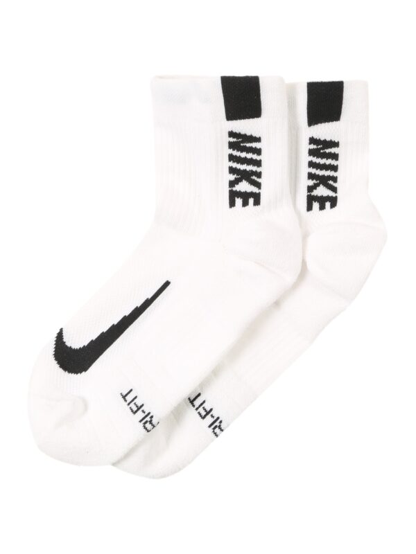 NIKE Sportzoknik 'Multiplier'  fekete / fehér-hu
