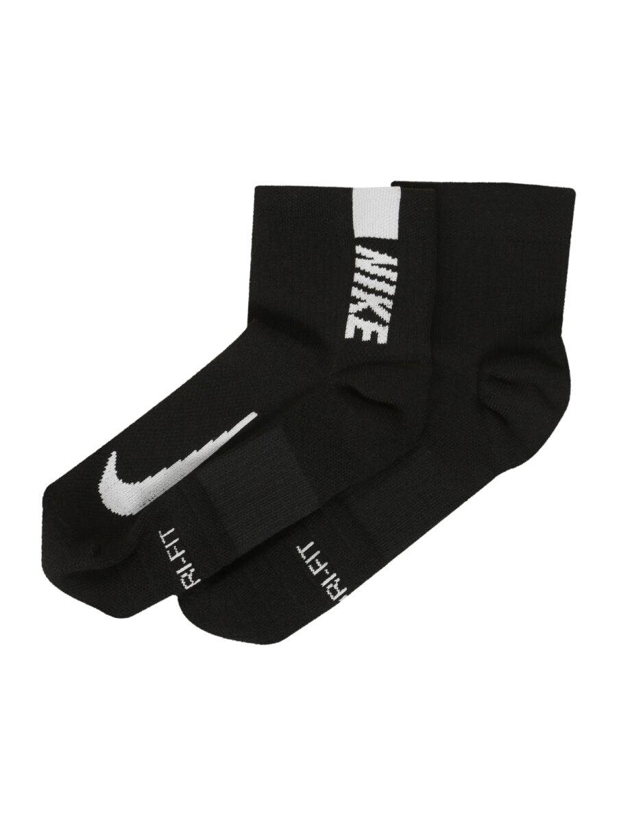 NIKE Sportzoknik 'Multiplier'  fekete / fehér-hu