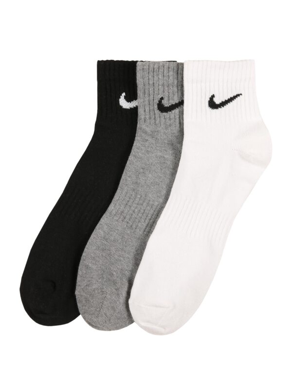 NIKE Sportzoknik  szürke melír / fekete / fehér-hu