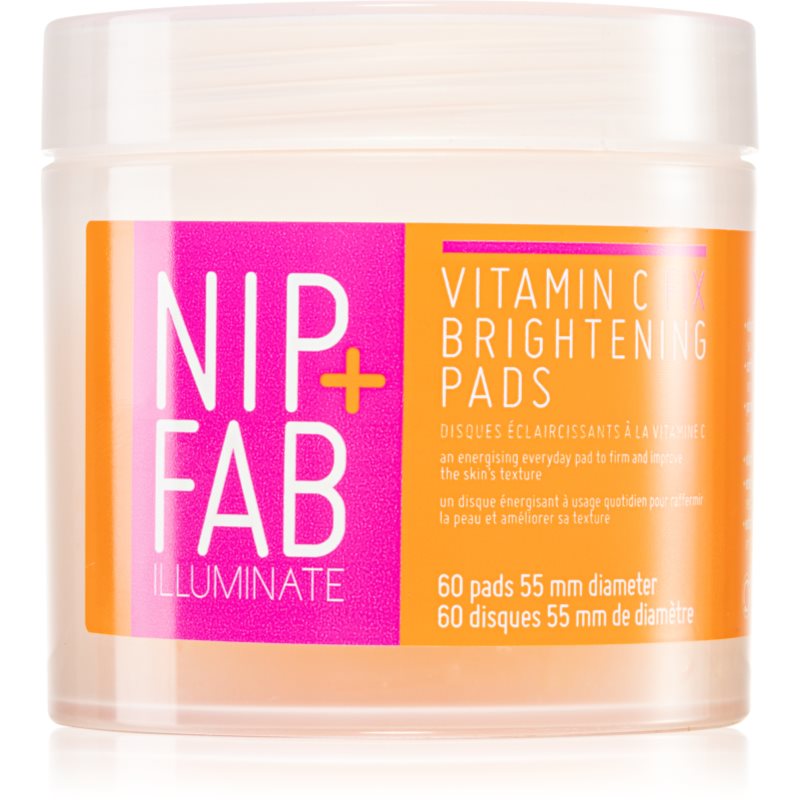 NIP+FAB Vitamin C Fix tisztító vattakorong az élénk bőrért 60 db-Ár