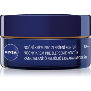 NIVEA Anti-Wrinkle Contouring liftinges éjszakai krém az arc kontúrjának megerősítésére a vonalak kisimítására 65+ 50 ml-ár