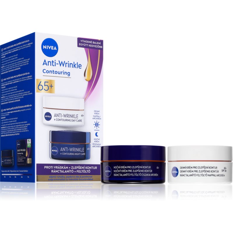 NIVEA Anti-Wrinkle Contouring takarékos kiszerelés a vonalak kisimítására 65+-ár