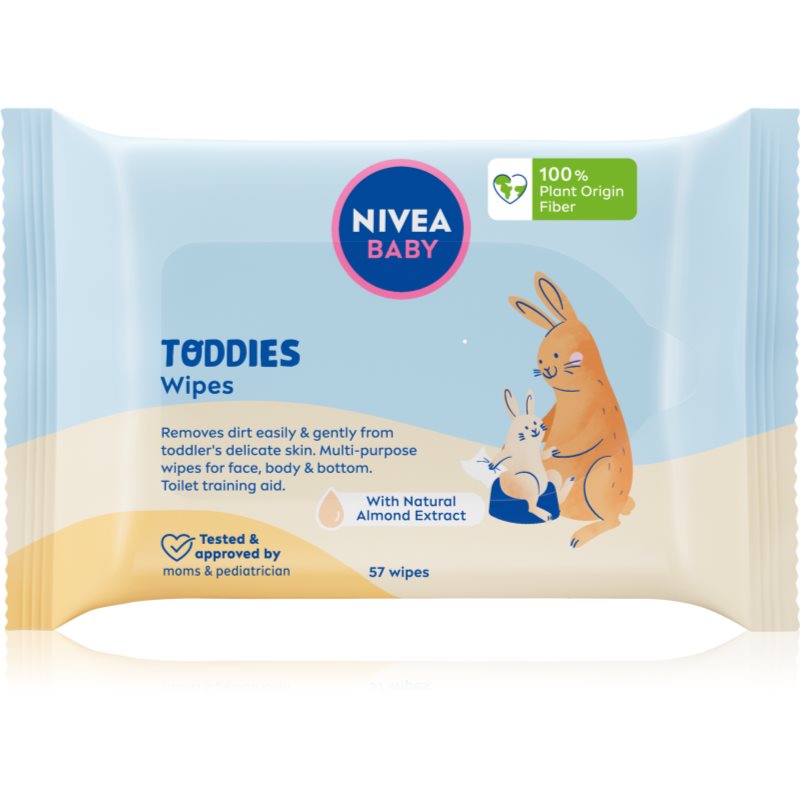 NIVEA BABY Toddies nedves törlőkendők gyermekeknek 57 db-Ár