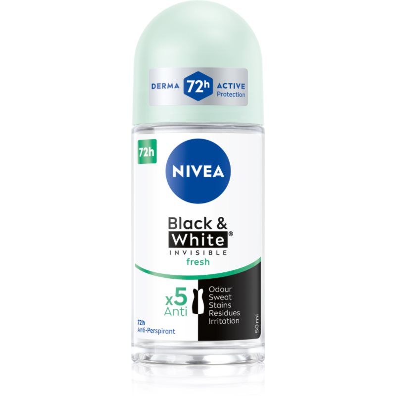 NIVEA Black & White Invisible Fresh izzadásgátló a fehér és sárga foltok ellen 50 ml-Ár
