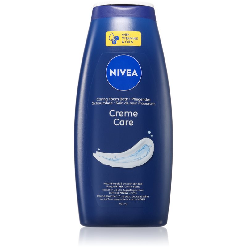 NIVEA Creme Care krémes fürdőhab 750 ml