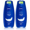 NIVEA Creme Care krémes tusoló gél takarékos kiszerelés 2 x 500 ml
