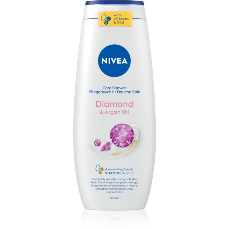 NIVEA Diamond & Argan Oil ápoló tusoló gél 500 ml-Eredeti
