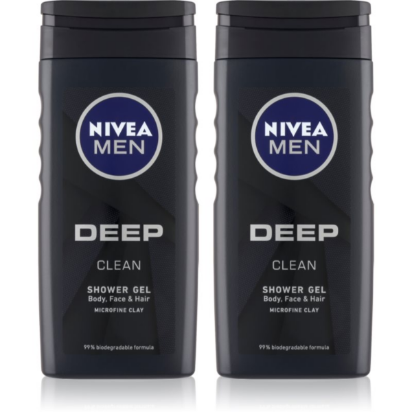 NIVEA MEN Deep fürdőgél férfiaknak takarékos kiszerelés