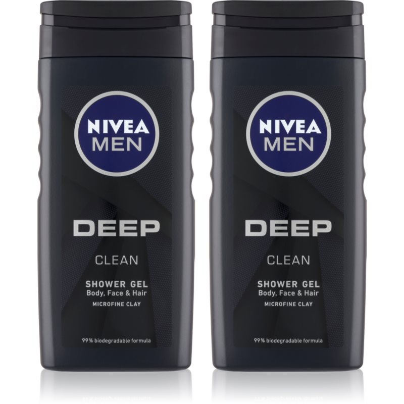 NIVEA MEN Deep fürdőgél férfiaknak takarékos kiszerelés