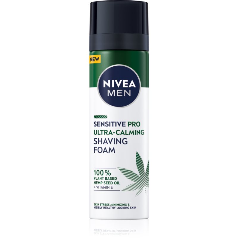 NIVEA MEN Sensitive Hemp borotválkozási hab kender olajjal 200 ml-Ár