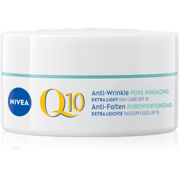 NIVEA Q10 Anti-Wrinkle könnyű nappali krém a ráncok ellen SPF 15 50 ml