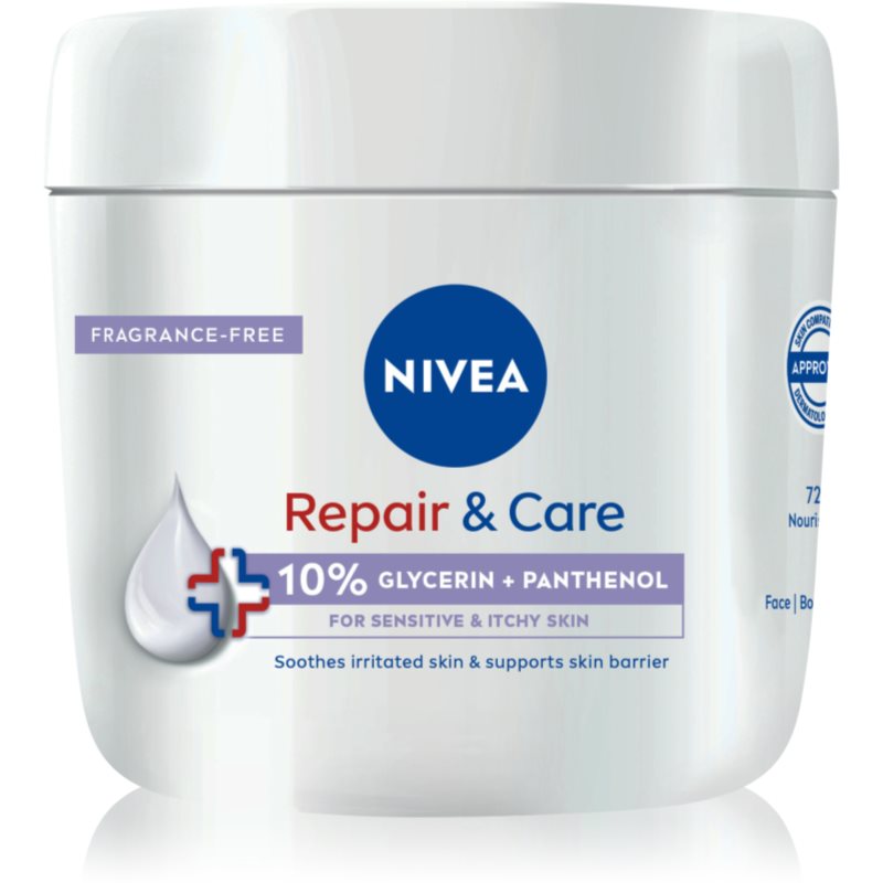 NIVEA Repair & Care Sensitive tápláló regeneráló krém száraz és érzékeny bőrre 400 ml-Ár