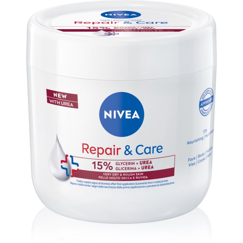 NIVEA Repair & Care Urea regeneráló testkrém Száraz