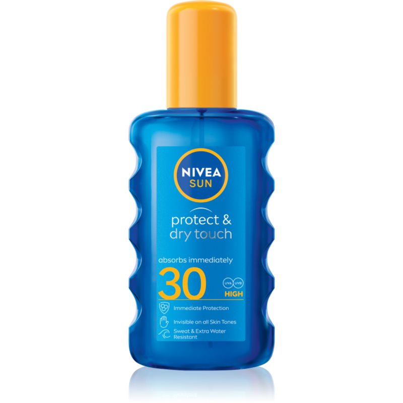 NIVEA SUN Protect & Dry Touch láthatatlan napozó spray SPF 30 200 ml-Ár