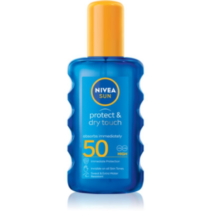NIVEA SUN Protect & Dry Touch láthatatlan napozó spray SPF 50 200 ml-ár
