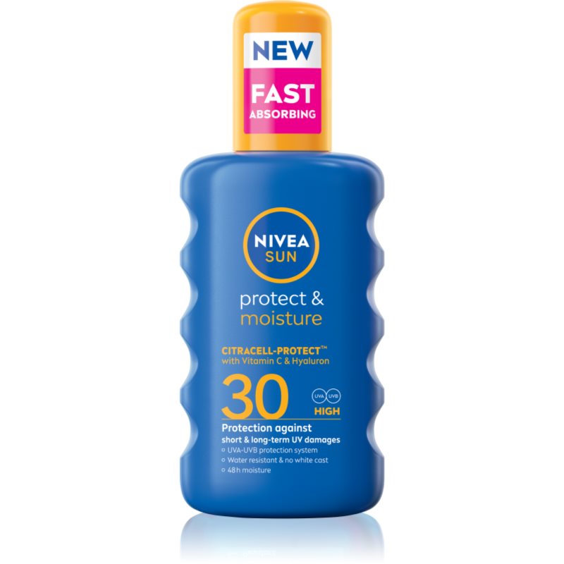 NIVEA SUN Protect & Moisture hidratáló napozó spray SPF 30 200 ml-Ár