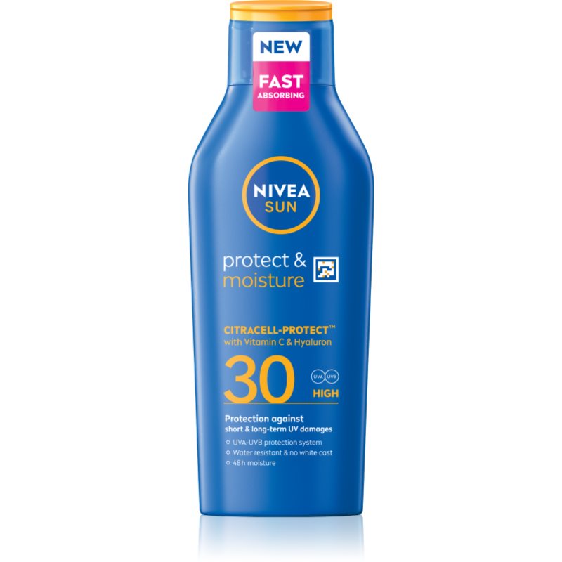 NIVEA SUN Protect & Moisture hidratáló napozótej SPF 30 400 ml-Ár
