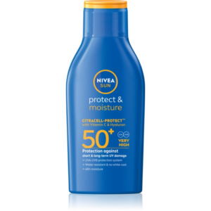 NIVEA SUN Protect & Moisture hidratáló napozótej SPF 50+ 100 ml-ár