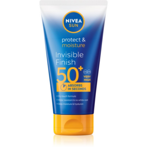 NIVEA SUN Protect & Moisture hidratáló napozótej hialuronsavval SPF 50+ 150 ml-ár