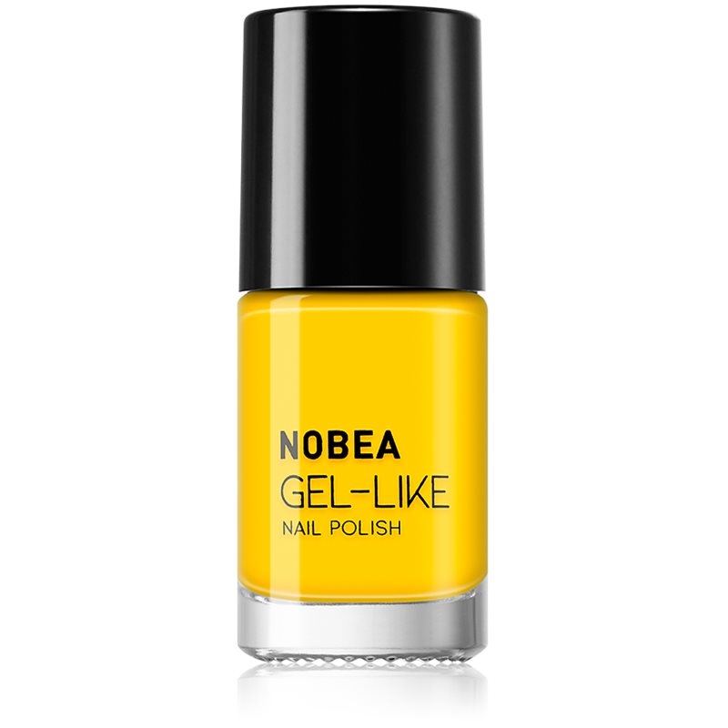 NOBEA Colourful Gel-like Nail Polish körömlakk géles hatással árnyalat honeybee #N32 6 ml-ár