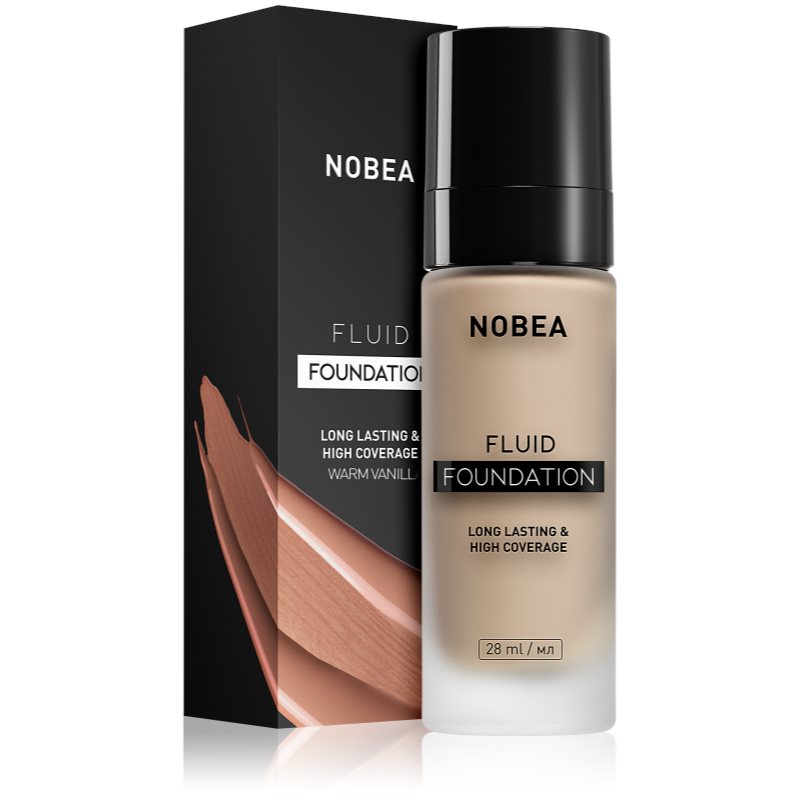 NOBEA Day-to-Day Fluid Foundation tartós alapozó árnyalat 04 Warm vanilla 28 ml-Ár