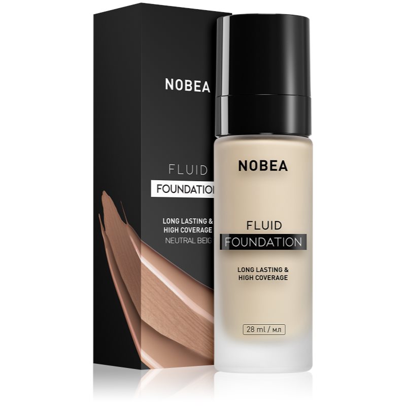 NOBEA Day-to-Day Fluid Foundation tartós alapozó árnyalat 05 Neutral beige 28 ml-Ár
