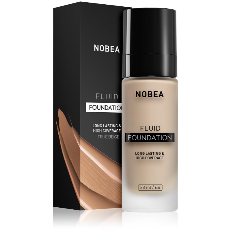 NOBEA Day-to-Day Fluid Foundation tartós alapozó árnyalat 06 True beige 28 ml-Ár