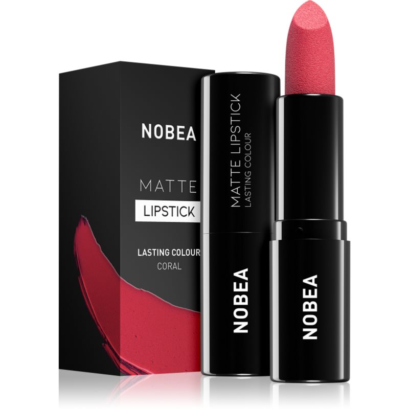 NOBEA Day-to-Day Matte Lipstick mattító rúzs árnyalat Coral #M17 3 g-Ár