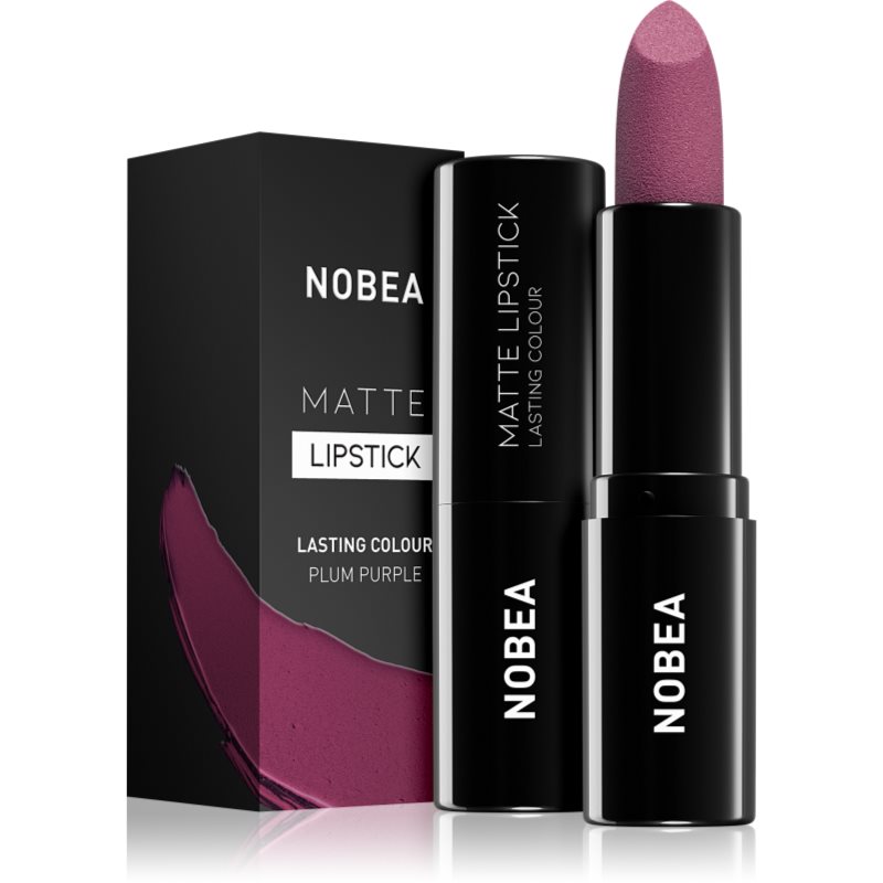 NOBEA Day-to-Day Matte Lipstick mattító rúzs árnyalat Plum purple #M15 3 g-Ár