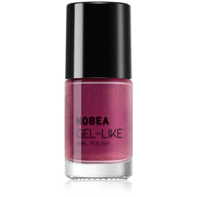 NOBEA Metal Gel-like Nail Polish körömlakk géles hatással árnyalat Pearl cherry #N55 6 ml-Ár