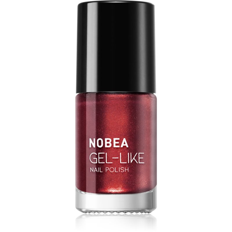 NOBEA Metal Gel-like Nail Polish körömlakk géles hatással árnyalat Polish Ruby 6 ml-Ár