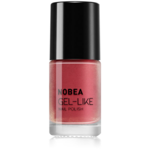 NOBEA Metal Gel-like Nail Polish körömlakk géles hatással árnyalat Sunset coral #N53 6 ml-Ár