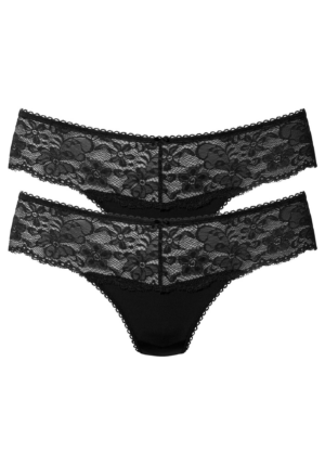 NUANCE String bugyik 'Thong 2pack'  fekete-Ár