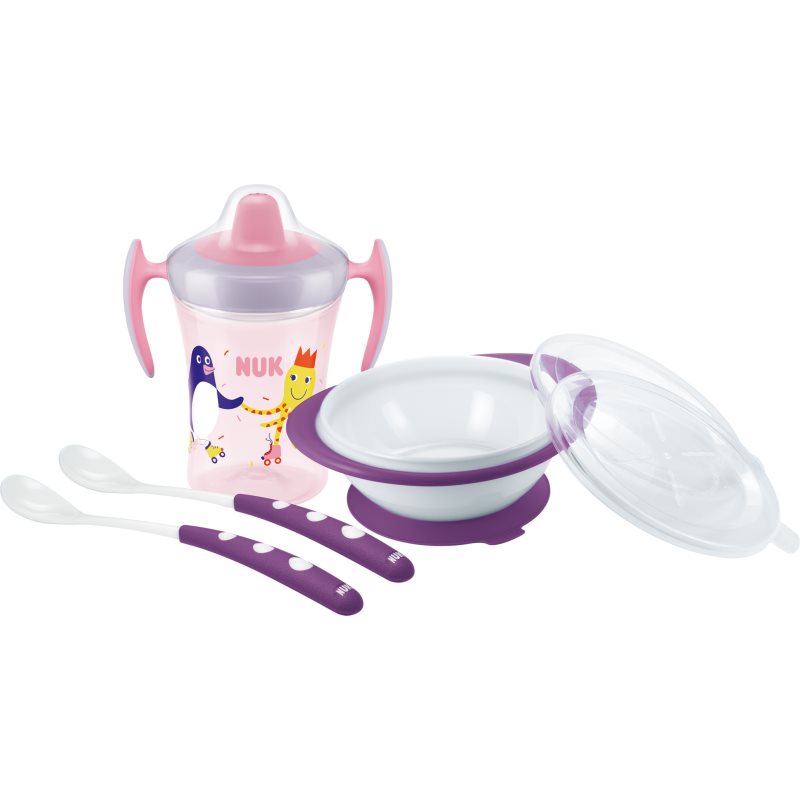 NUK Learn to Eat Set Girl etetőszett-Ár