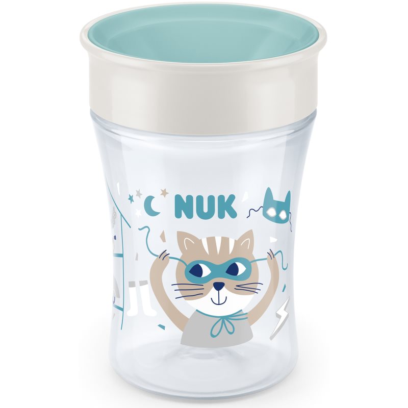 NUK Magic Cup bögre kupakkal 8m+ Green 230 ml-Ár