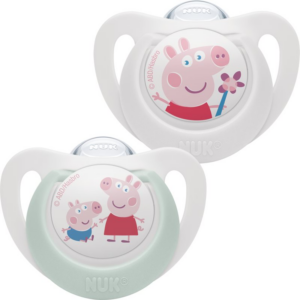 NUK Star Peppa Pig cumi 0-6 m 2 db