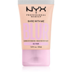 NYX Professional Makeup Bare With Me Blur Tint hidratáló alapozó árnyalat 02 Fair 30 ml-Ár