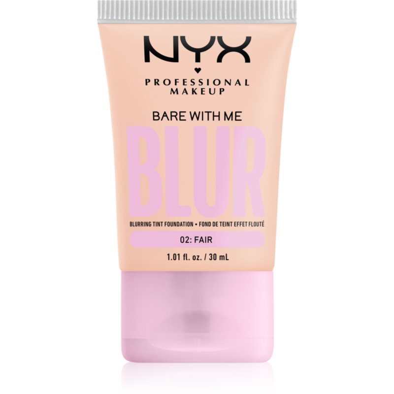 NYX Professional Makeup Bare With Me Blur Tint hidratáló alapozó árnyalat 02 Fair 30 ml-Ár