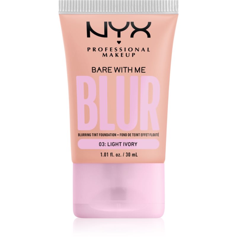 NYX Professional Makeup Bare With Me Blur Tint hidratáló alapozó árnyalat 03 Light Ivory 30 ml-Ár