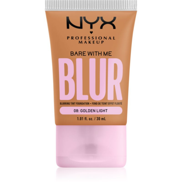 NYX Professional Makeup Bare With Me Blur Tint hidratáló alapozó árnyalat 08 Golden Light 30 ml-Ár