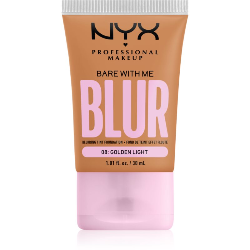 NYX Professional Makeup Bare With Me Blur Tint hidratáló alapozó árnyalat 08 Golden Light 30 ml-Ár