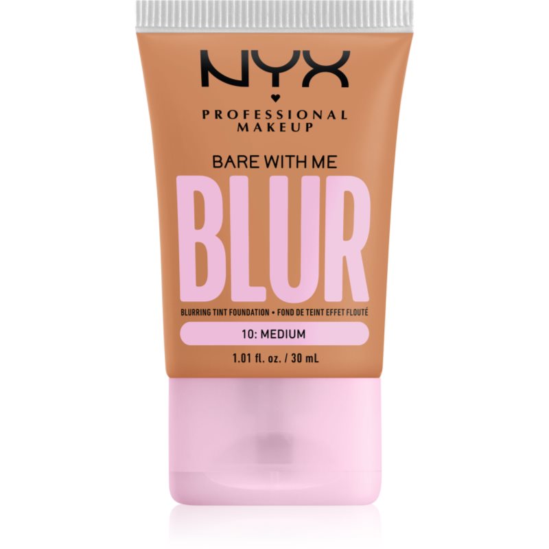 NYX Professional Makeup Bare With Me Blur Tint hidratáló alapozó árnyalat 10 Medium 30 ml-Ár