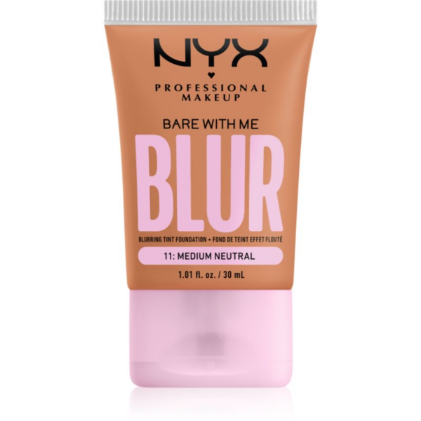 NYX Professional Makeup Bare With Me Blur Tint hidratáló alapozó árnyalat 11 Medium Neutral 30 ml-Ár
