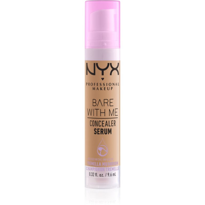 NYX Professional Makeup Bare With Me Concealer Serum hidratáló korrektor 2 az 1-ben árnyalat 07 Medium 9