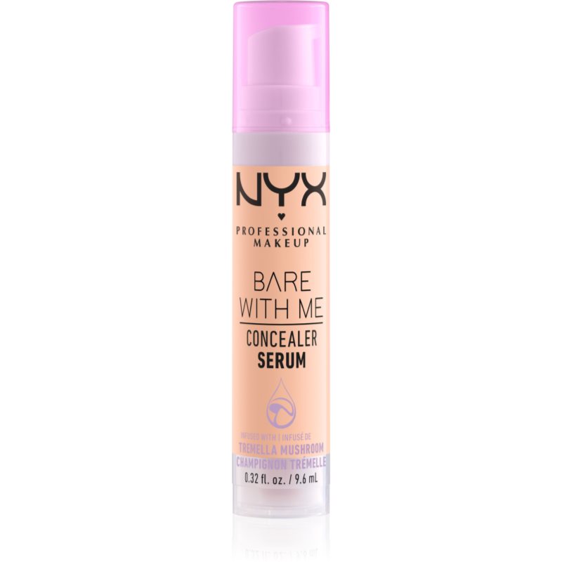 NYX Professional Makeup Bare With Me Concealer Serum hidratáló korrektor 2 az 1-ben árnyalat 2.5 Medium Vanilla 9