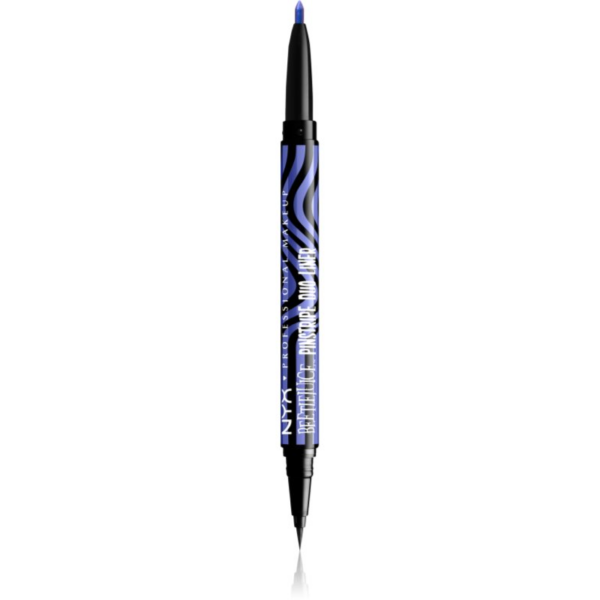 NYX Professional Makeup Beetlejuice Pinstripe Duo Liner szemhéjtus 2 az 1-ben árnyalat 02 Purple Chrome 0