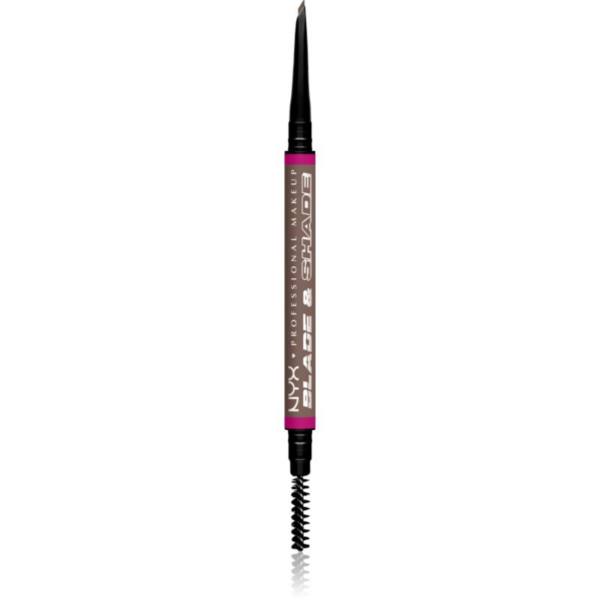 NYX Professional Makeup Blade & Shade szemöldök ceruza kefével árnyalat 03 Cool Ash Brown g